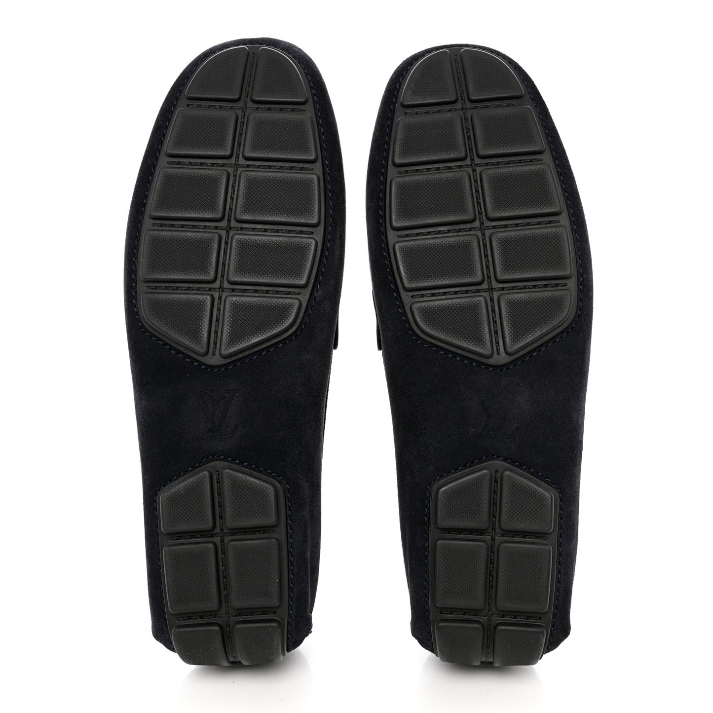 Suede Racetrack Moccasin Loafers 9 Marine