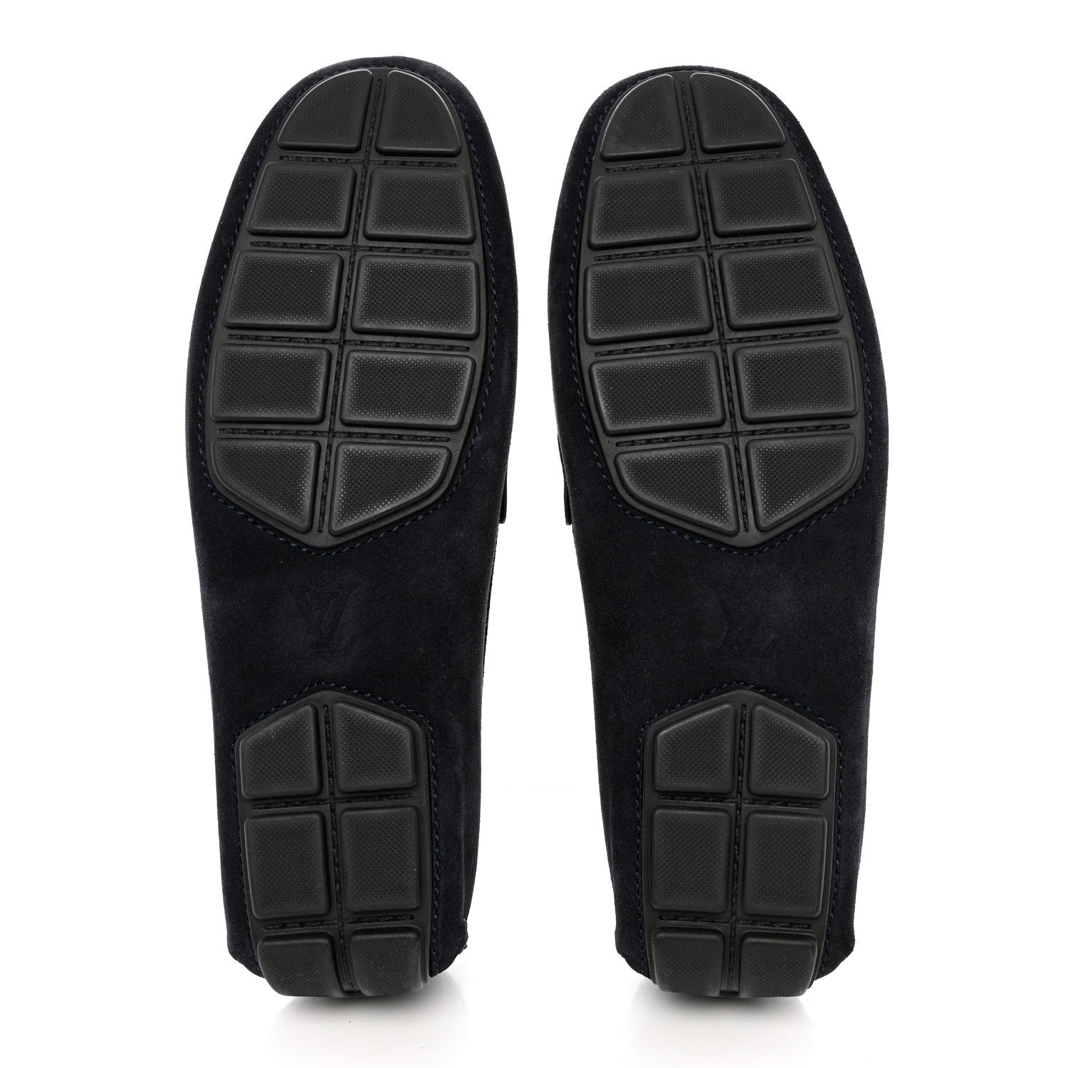 Louis Vuitton Suede Racetrack Moccasin Loafers 9 Marine 4 of 9