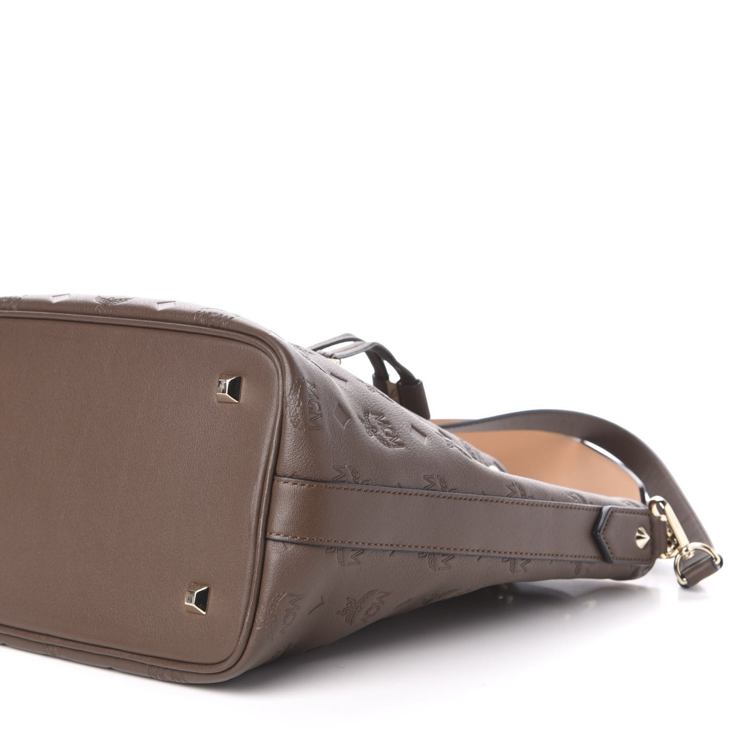 Calfskin Ottomar Monogram Small Essential Bucket Chestnut