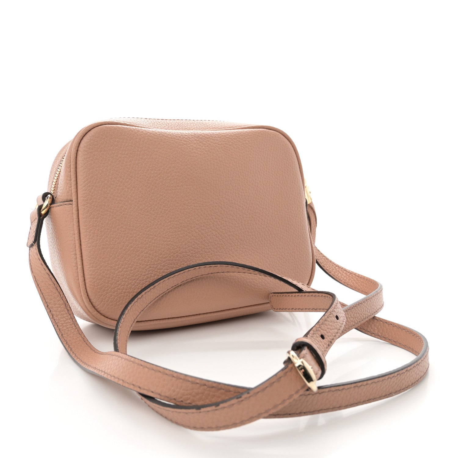Gucci Pebbled Calfskin Small Soho Disco Bag Camelia 3 of 16