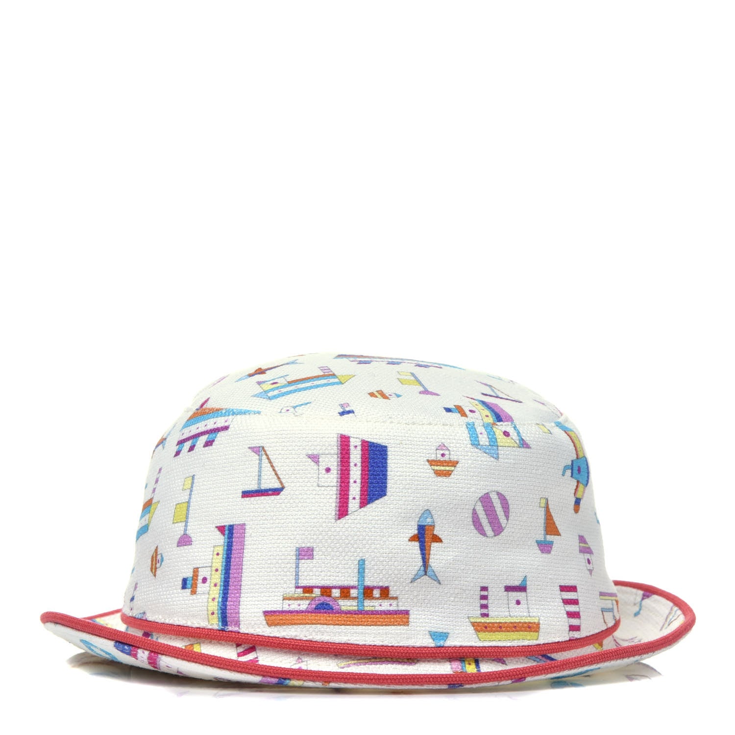 Hermes Canvas Chalutier Bucket Hat 52 Grandine 1 of 5
