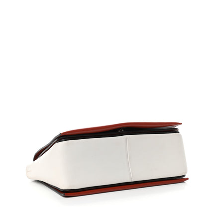 Celine Shiny Smooth Calfskin Medium Frame Shoulder Bag Maple White 4 of 12