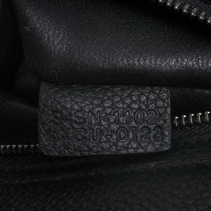 Celine Drummed Leather Suede Large Trapeze Black 7 of 7