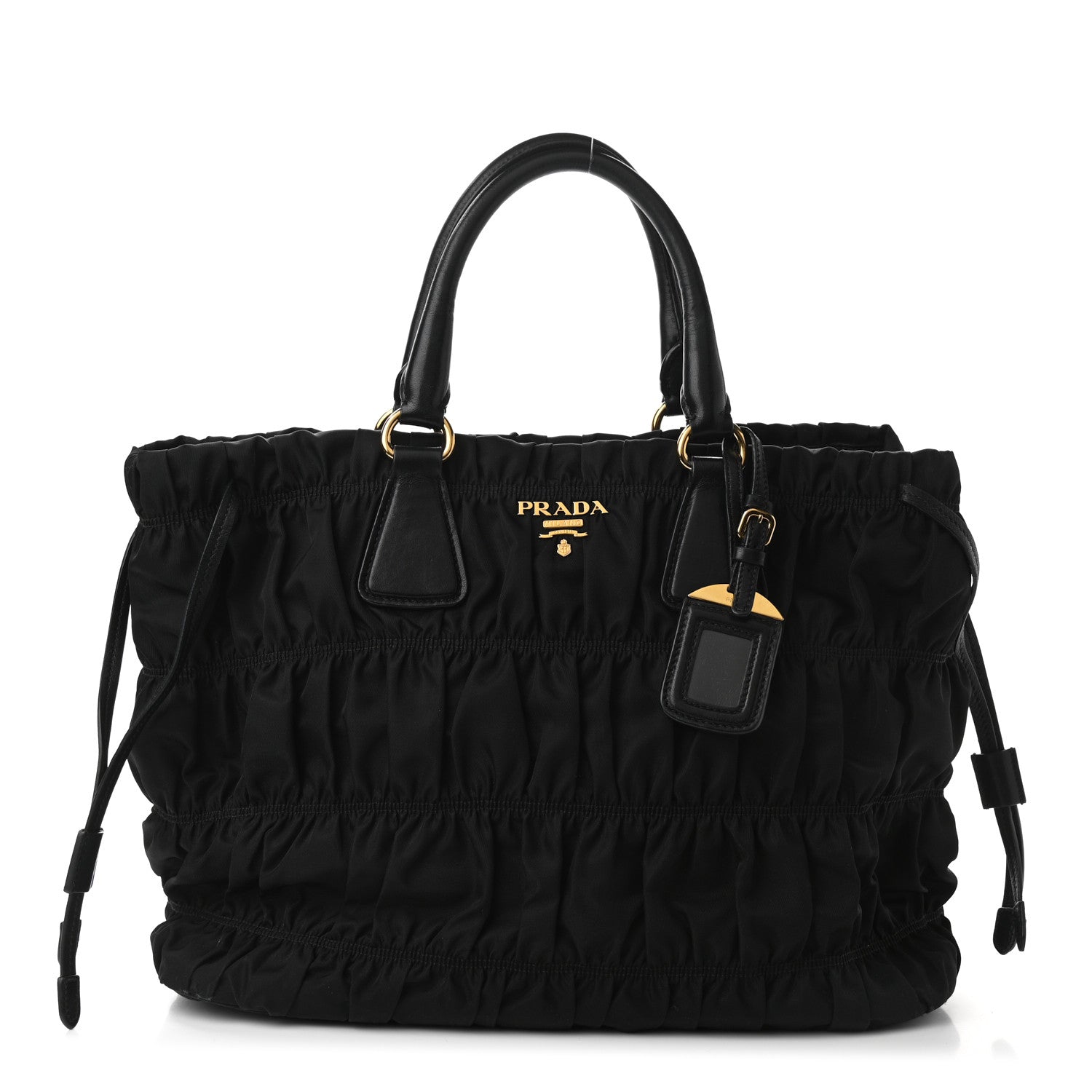 Prada Tessuto Nylon Gaufre Tote Black 1 of 11