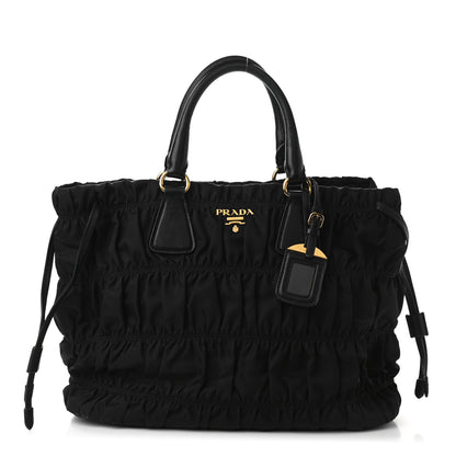 Prada Tessuto Nylon Gaufre Tote Black 1 of 11