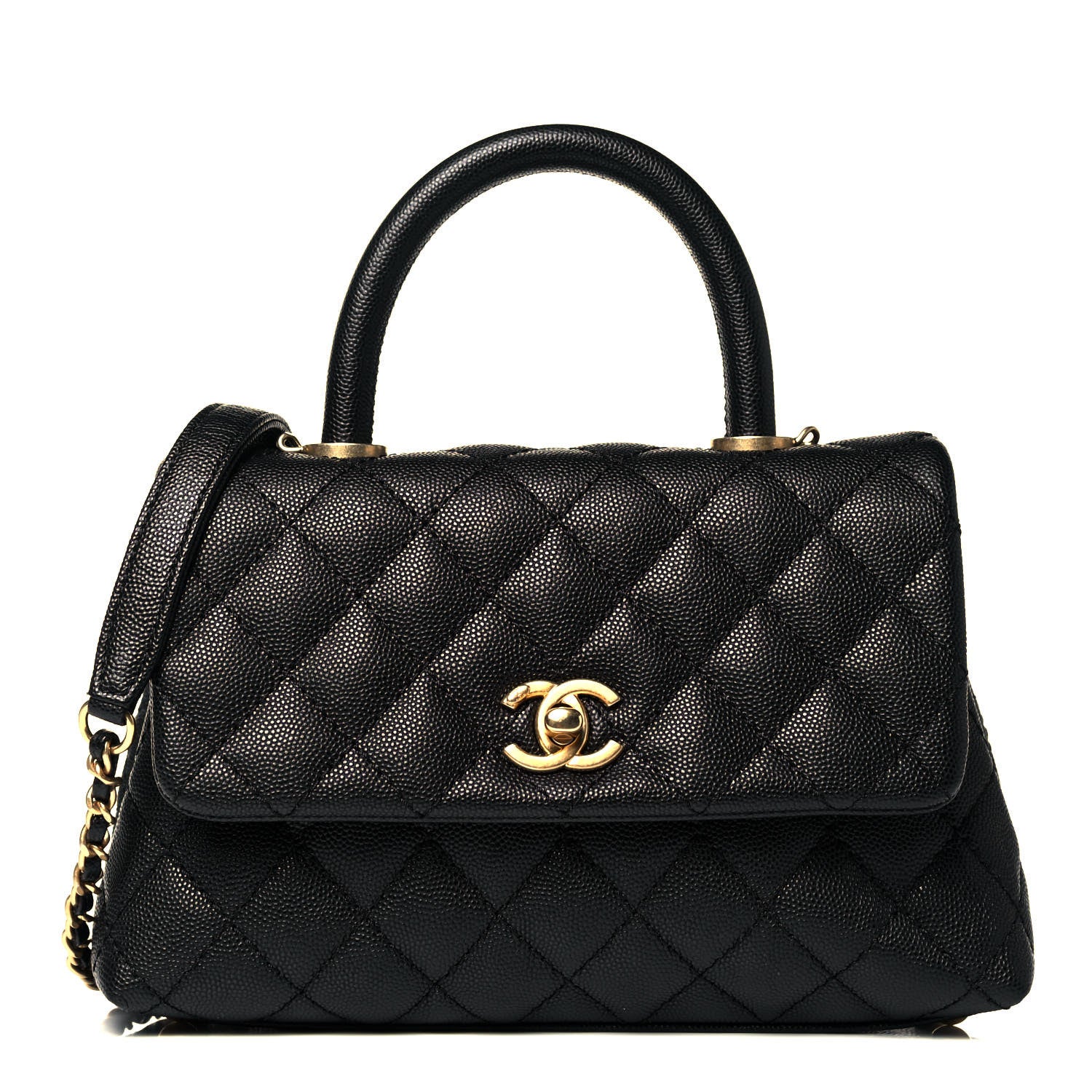 Chanel Caviar Quilted Mini Coco Handle Flap Black 1 of 9