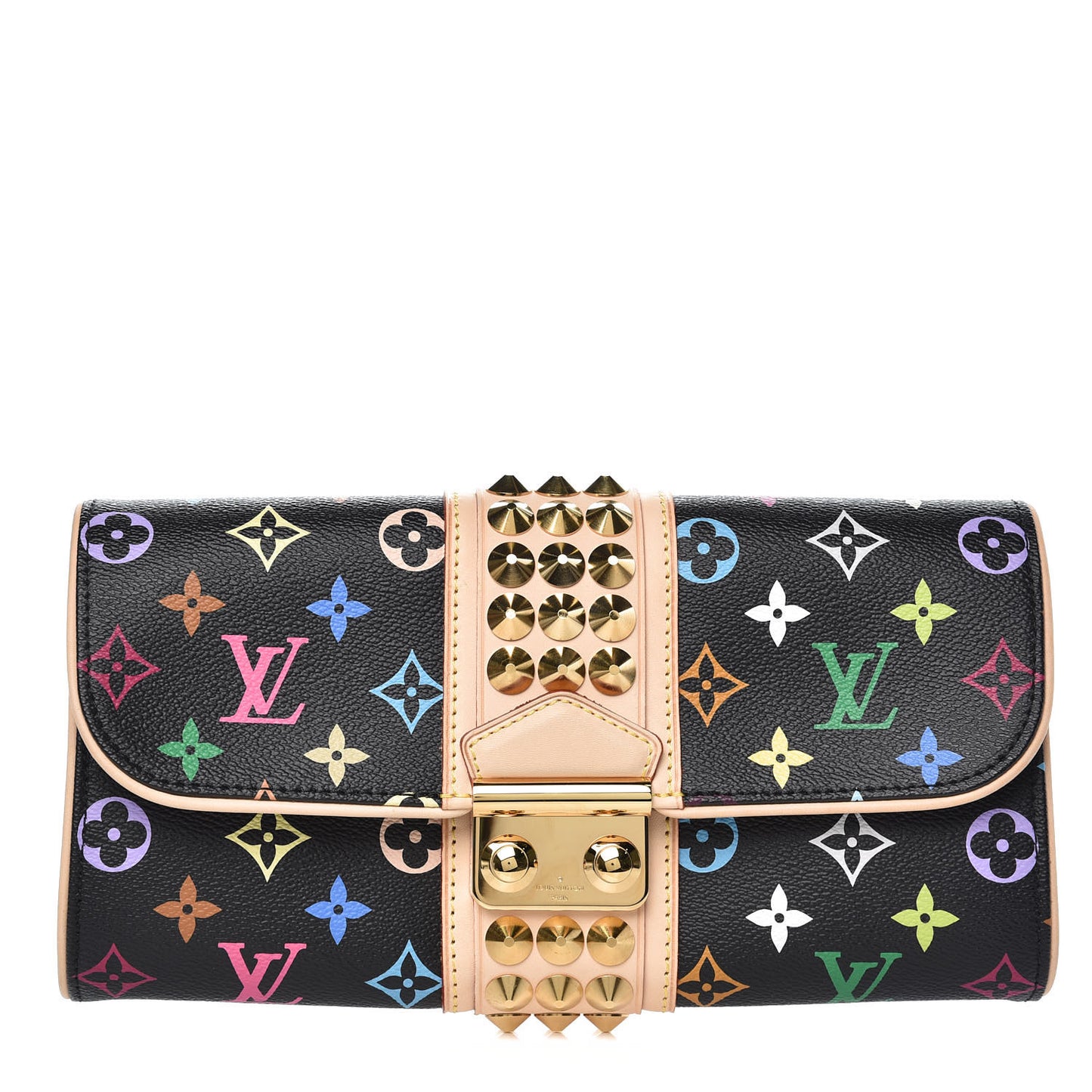 Monogram Multicolor Courtney Clutch Black