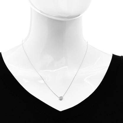 Roberto Coin 18K White Gold Diamond .60ct Diamonds by the Inch Pendant Necklace 2 of 5