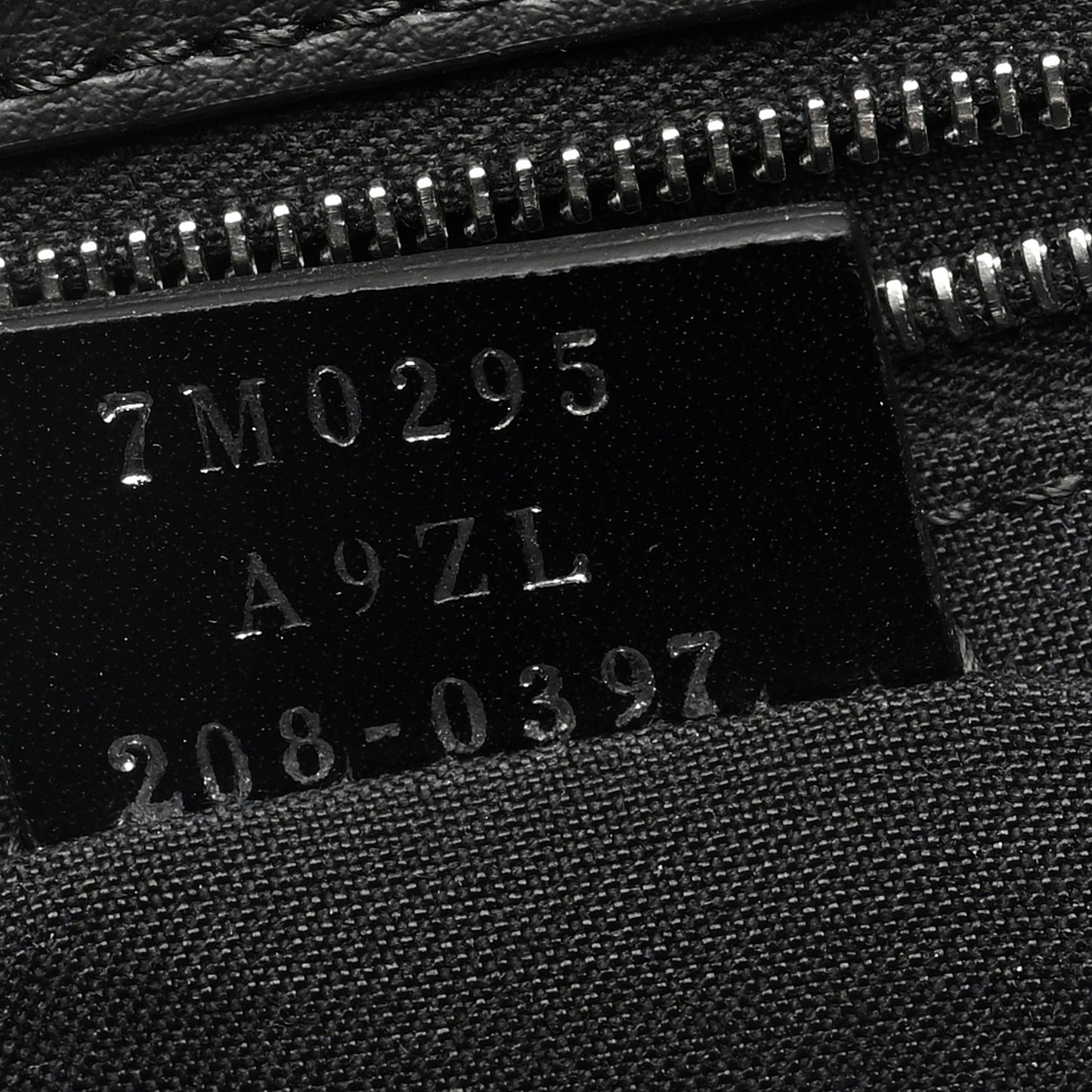 Recycled Fabric Jacquard Vitello Grace FF 1974 Baguette Belt Pouch Tobacco Moro Black