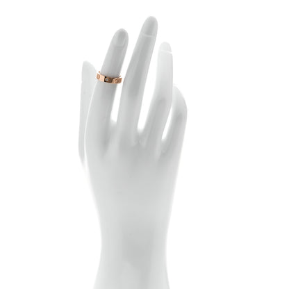 Cartier 18K Pink Gold Diamond 4mm LOVE Wedding Band Ring 47 4 2 of 5