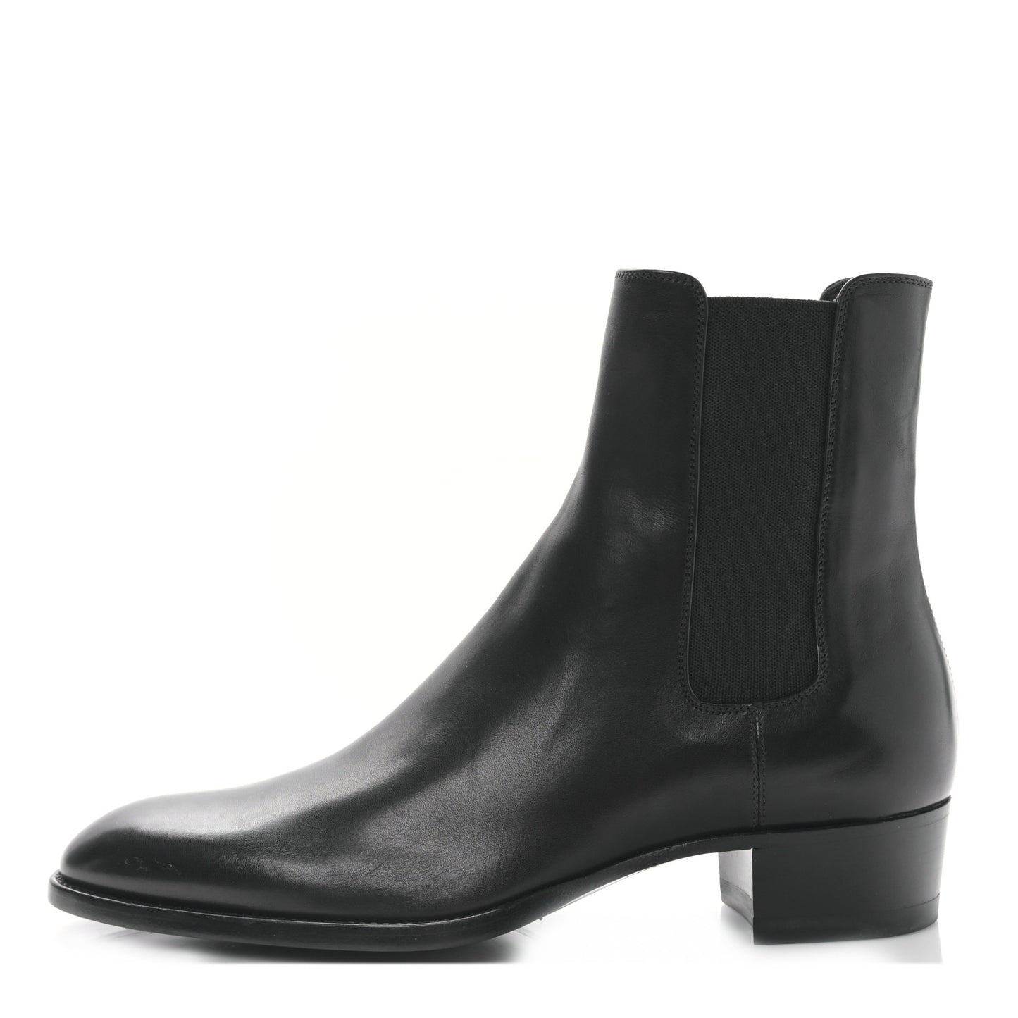 Calfskin Mens Wyatt Chelsea Boots 39 Black