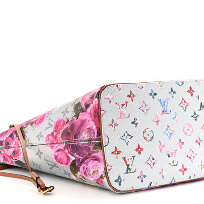Louis Vuitton Metallic Monogram LV Garden Neverfull MM Silver 9 of 10