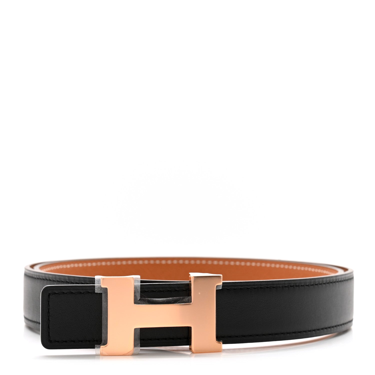 Hermes Swift Epsom 24mm Mini Constance H Belt 80 32 Black Gold 1 of 7
