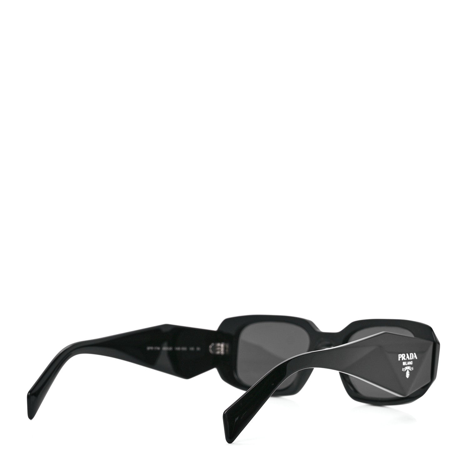 Prada Acetate Symbole Sunglasses SPR 17W Black 4 of 8