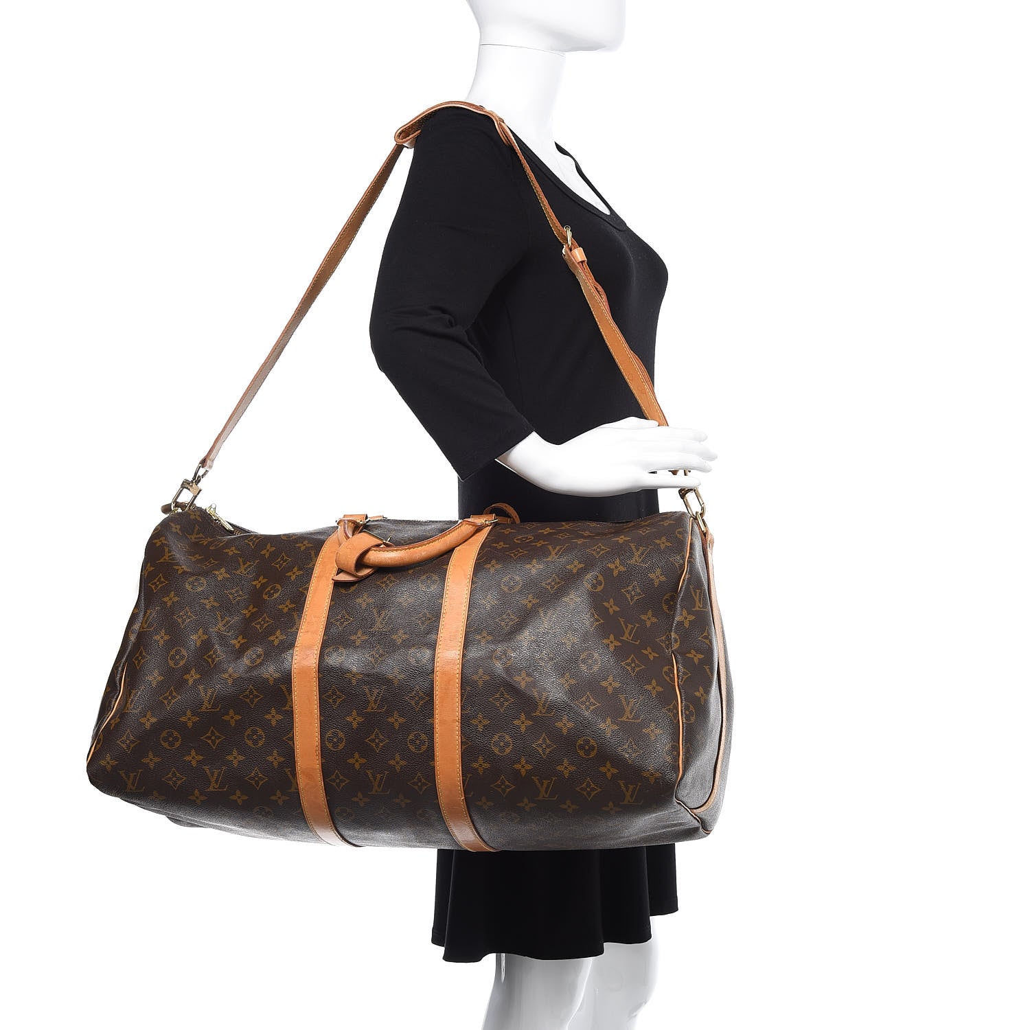 Louis Vuitton Monogram Keepall Bandouliere 55 2 of 17