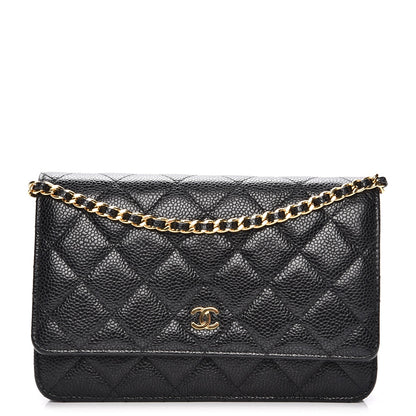 Chanel Caviar Quilted Wallet On Chain WOC Black 3 of 17