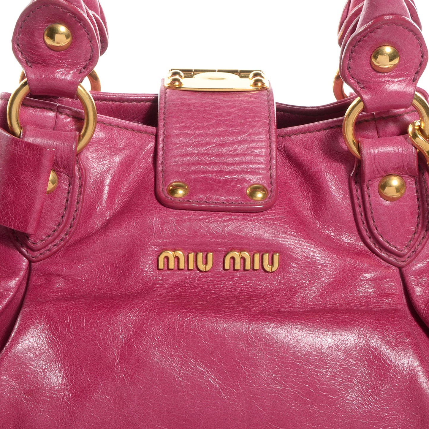 Vitello Lux Mini Bow Bag Rosa