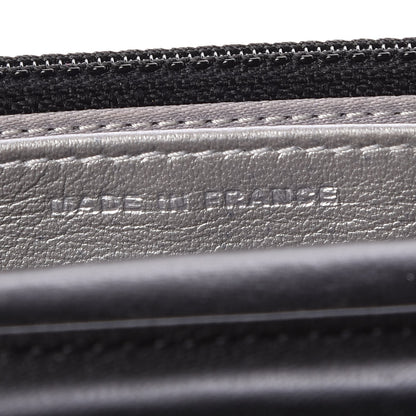 Chanel Lambskin Camellia Embossed Wallet On Chain WOC Black 9 of 12