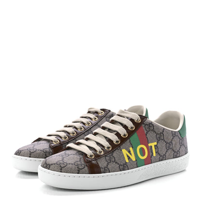 Gucci GG Supreme Monogram Fake/Not Womens Ace Sneakers 35.5 Beige New Shamarock Brown Sugar 3 of 8