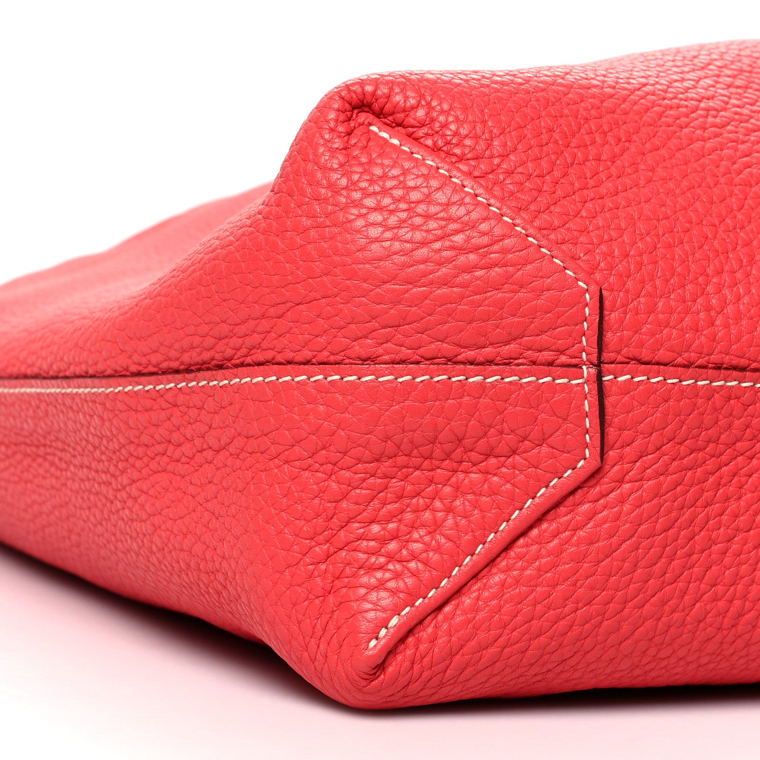Hermes Taurillon Clemence Double Sens 36 Reversible Tote Rubis Rose Jaipur 8 of 16