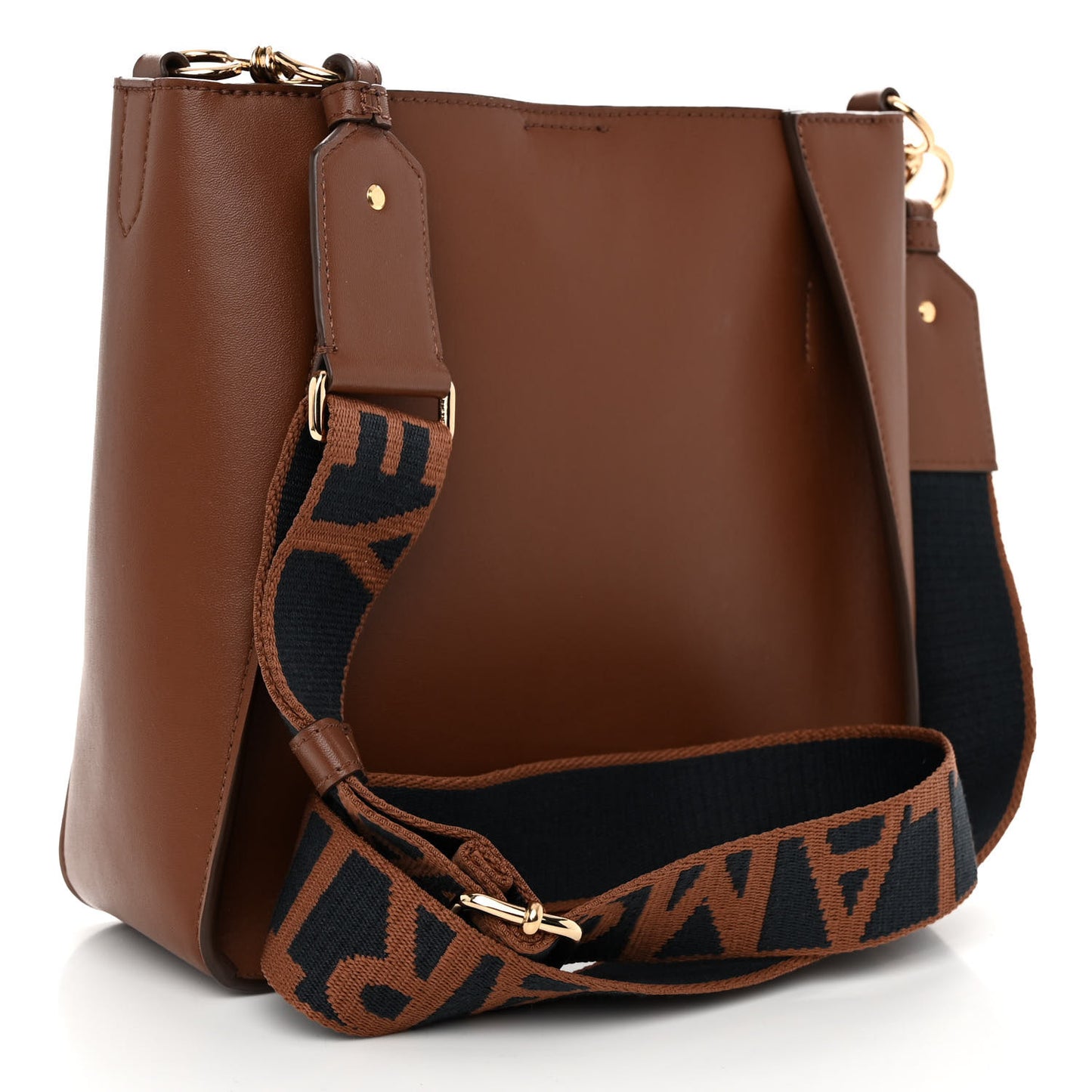 Eco Alter Nappa Perforated Logo Mini Crossbody Cinnamon