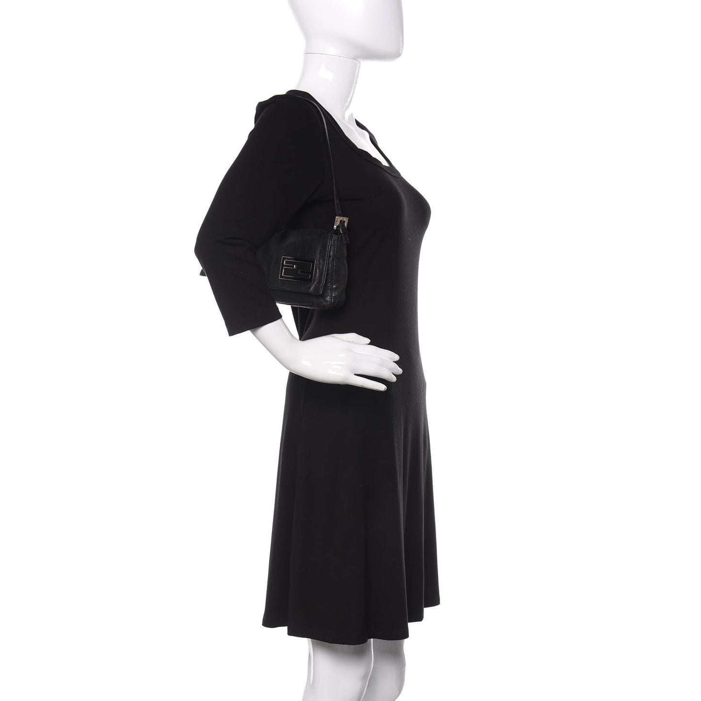 Calfskin Baguette Black