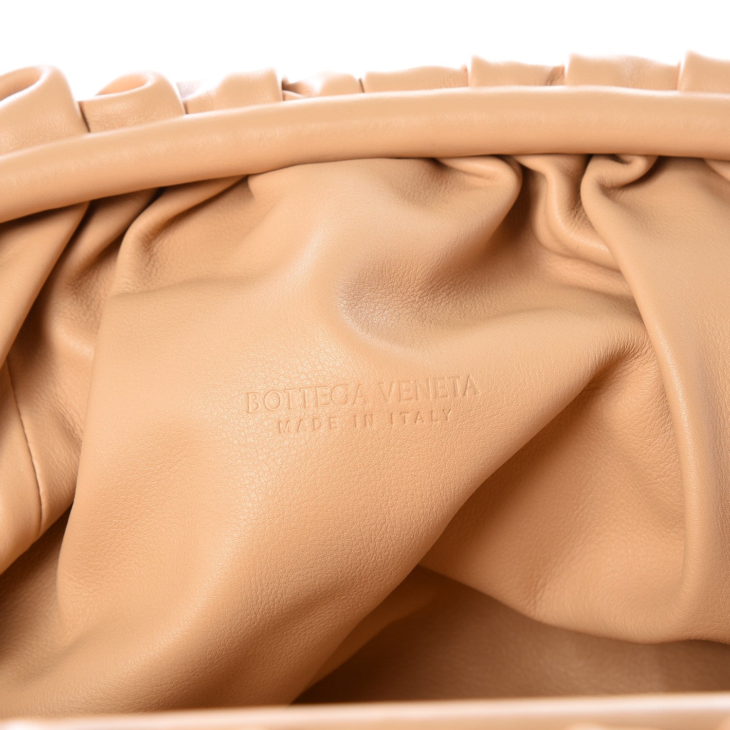 Bottega Veneta Smooth Butter Calf The Pouch Oversized Clutch Nude 5 of 8