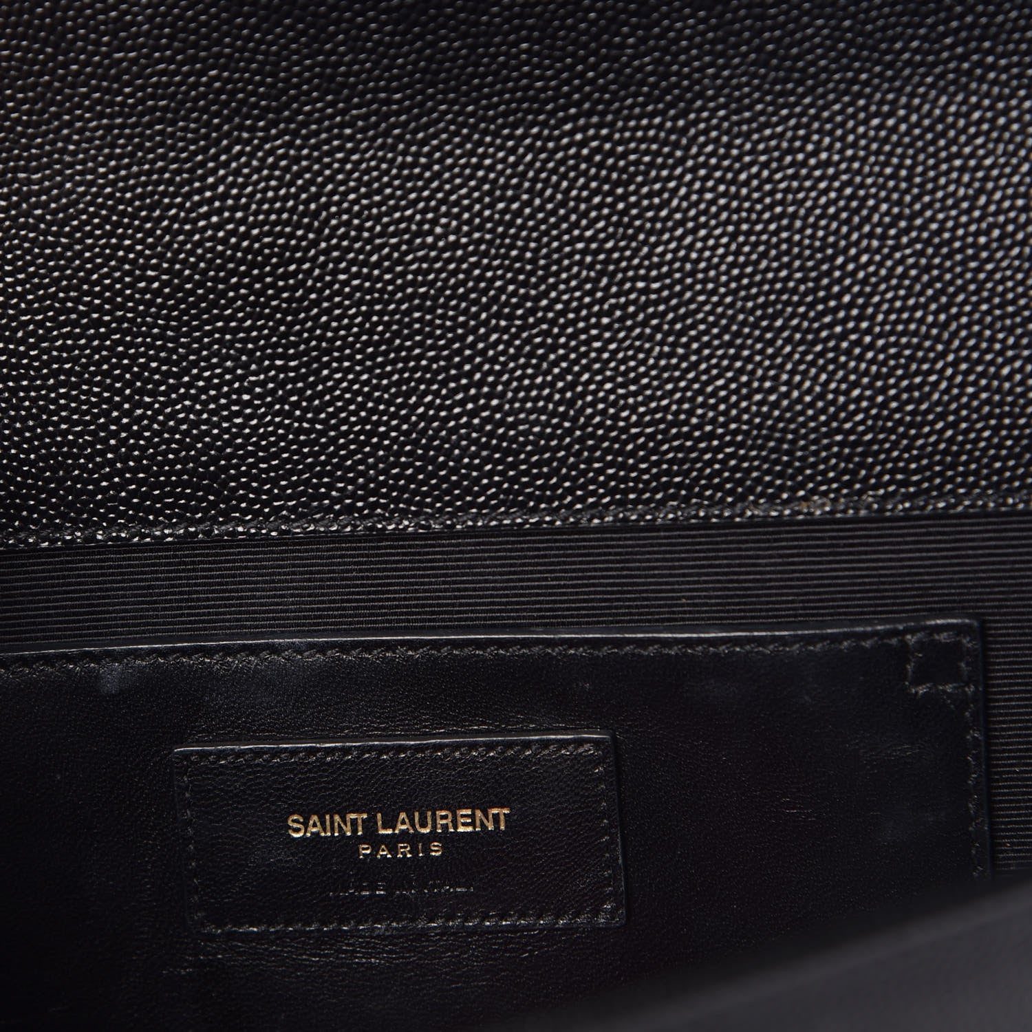 Saint Laurent Grain De Poudre Monogram Cassandre Clutch Black 13 of 13