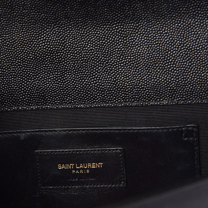 Saint Laurent Grain De Poudre Monogram Cassandre Clutch Black 13 of 13