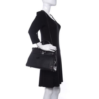 Hermes Taurillon Clemence Swift Ghillies Kelly 32 Black 2 of 14
