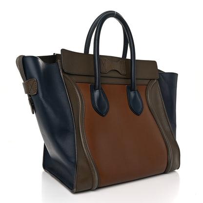 Celine Satin Calfskin Mini Tri-Color Luggage Camel 3 of 10