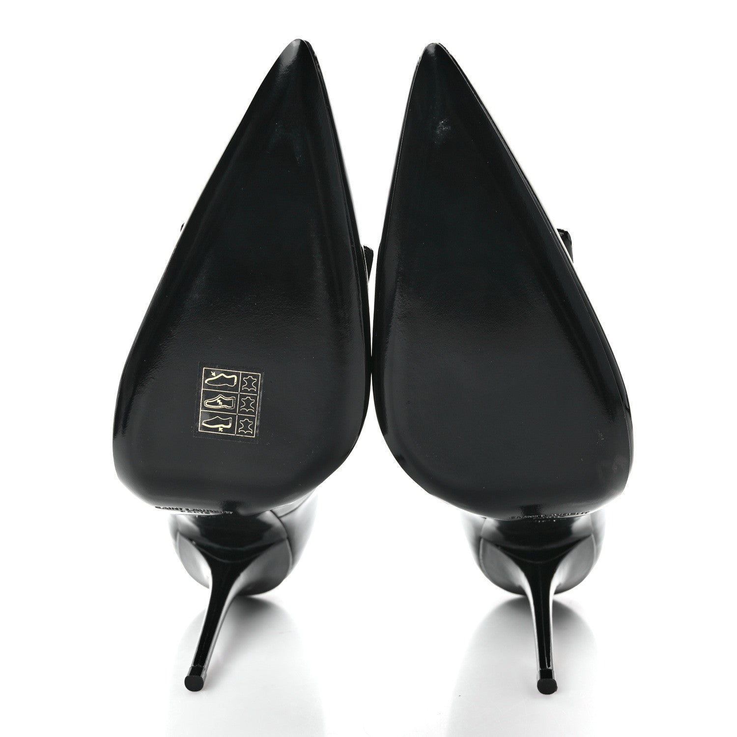 Saint Laurent Patent Calfskin Kayla 110 Pumps 38.5 Black 5 of 9