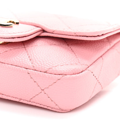 Chanel Caviar Quilted Mini Chain Belt Bag Light Pink 11 of 11
