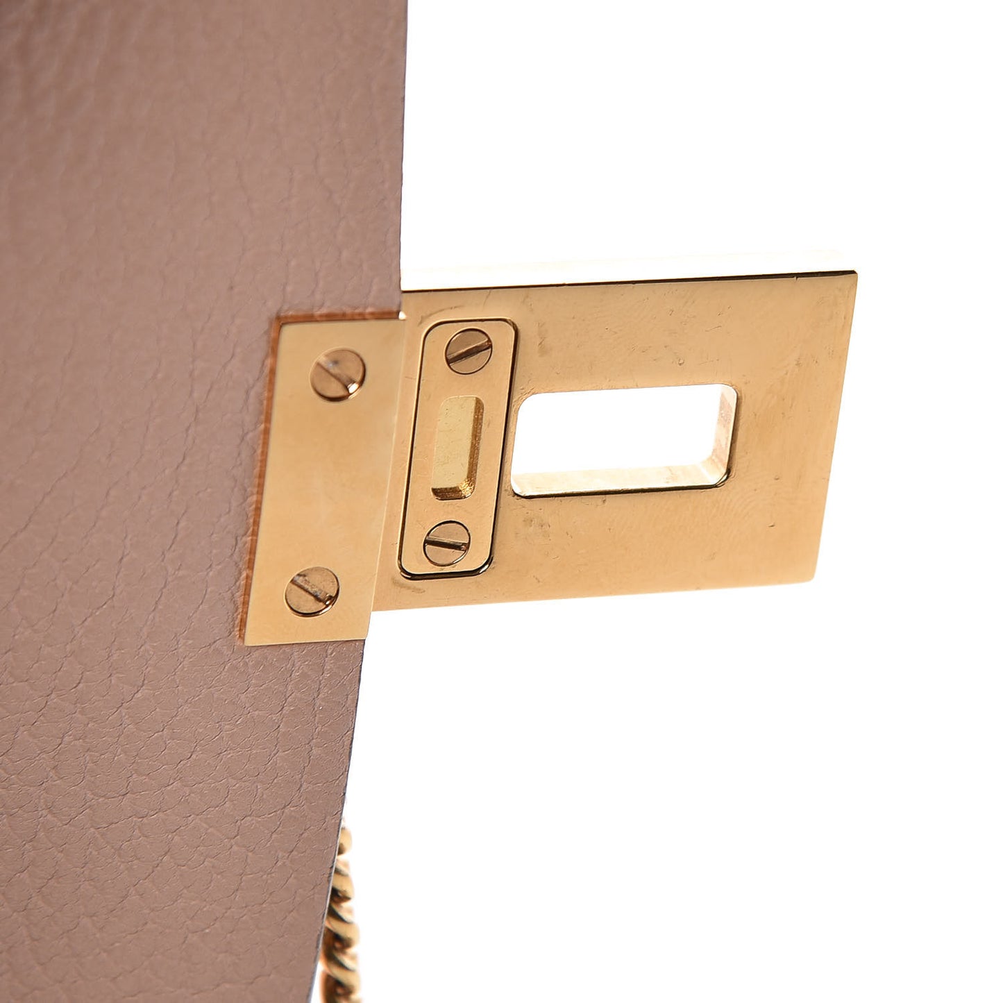 Grained Goatskin Drew Shoulder Bag Biscotti Beige