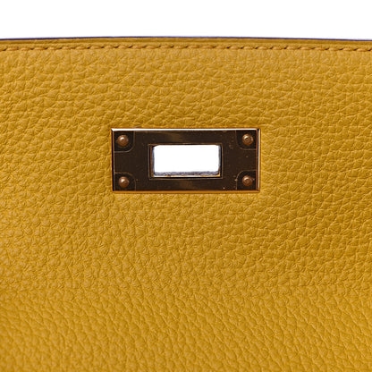 Hermes Togo Kelly Retourne 28 Jaune Ambre 23 of 42