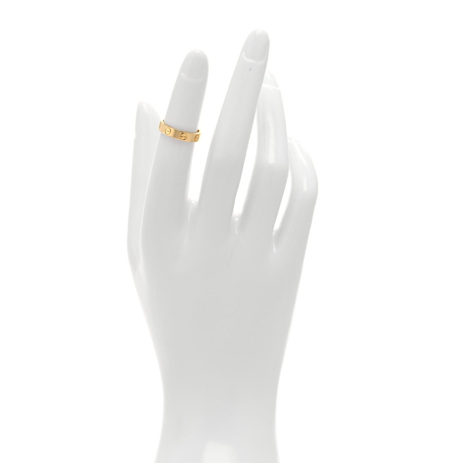 Cartier 18K Yellow Gold 3.5mm LOVE Wedding Band Ring 46 3.75 2 of 4