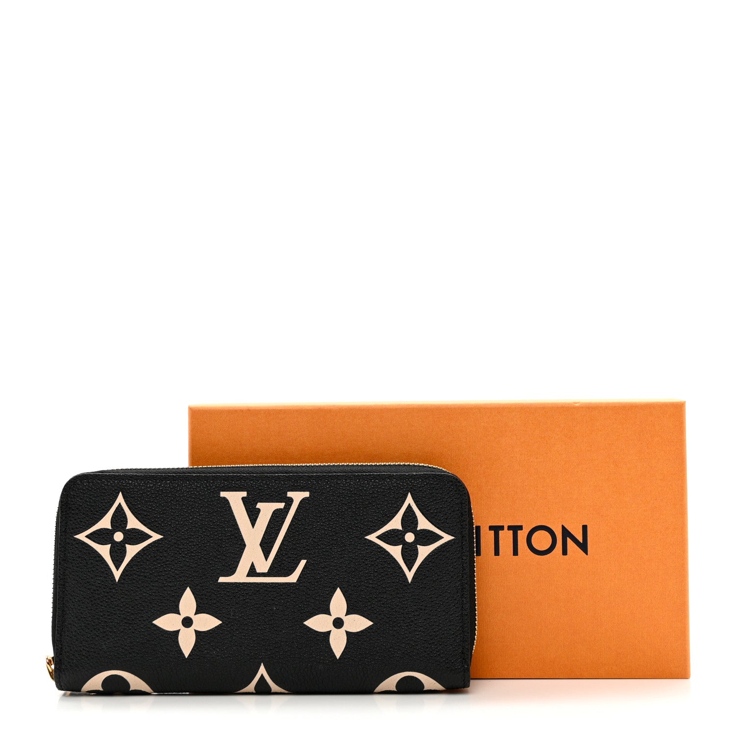 Louis Vuitton Empreinte Monogram Giant Zippy Wallet Black Beige 7 of 7