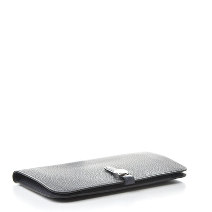 Hermes Togo Dogon Duo Wallet Bleu Nuit 5 of 11