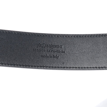 Saint Laurent Mens Leather Nubuck Belt 85 34 4 of 5