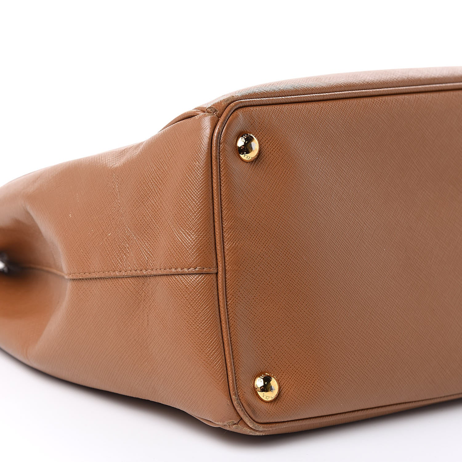 Prada Saffiano Large Galleria Double Zip Tote Caramel 8 of 22
