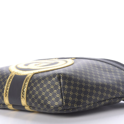 Gucci X DAPPER DAN Calfskin Laminated Ayers GG Micro Monogram Belt Bag Black 7 of 11