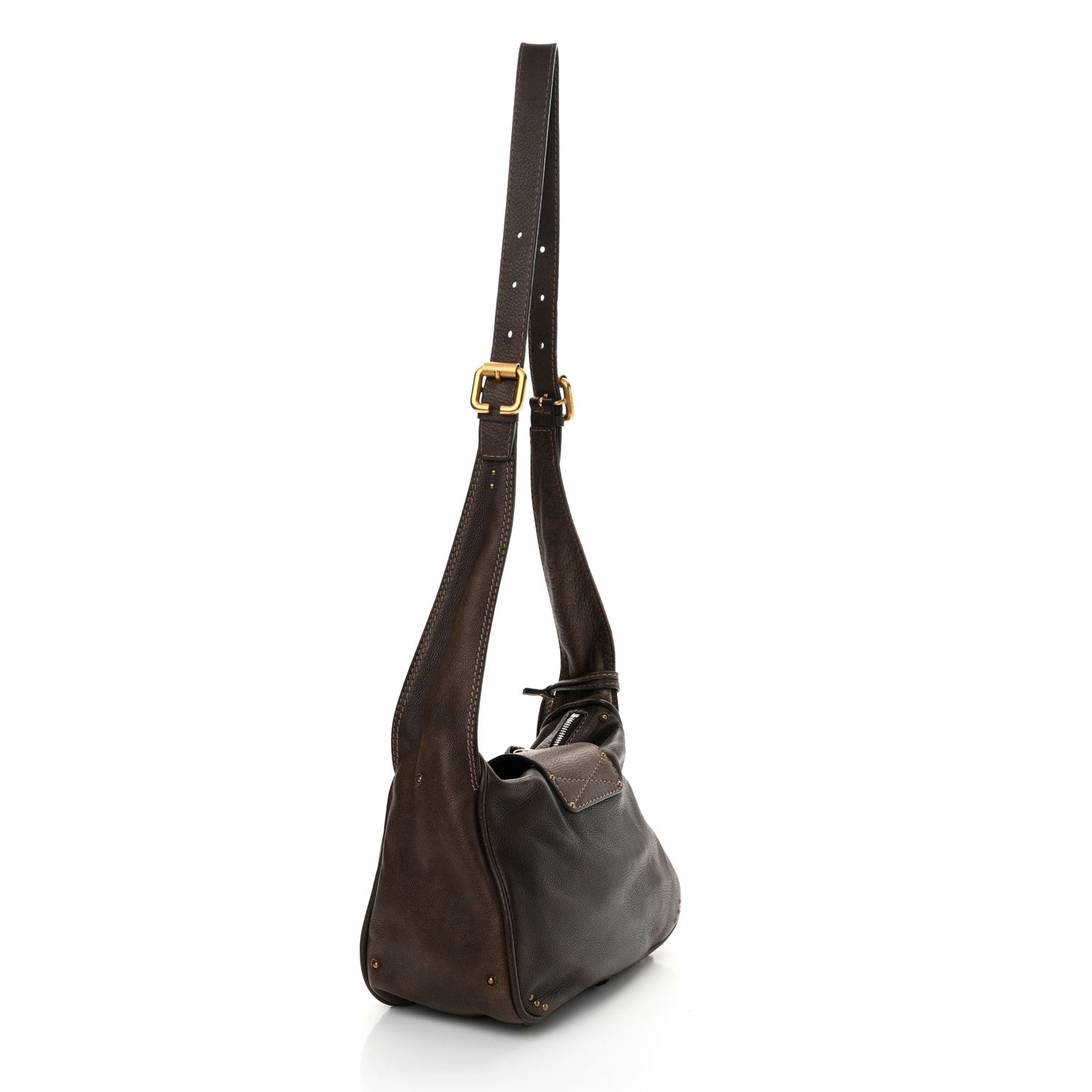 Chloe Calfskin Small Paddington Hobo Brown 3 of 10