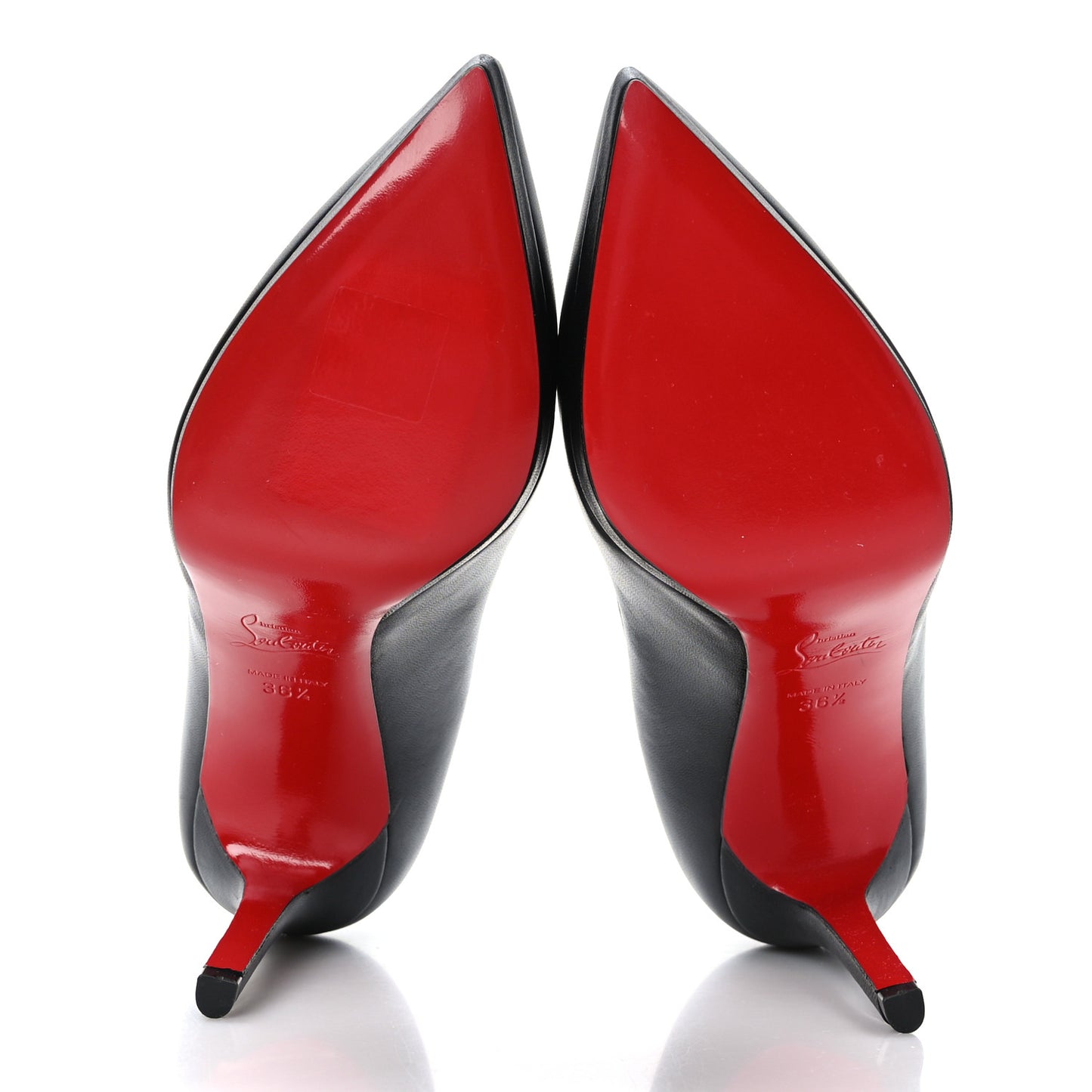 Shiny Nappa Pigalle Plato 100 Pumps 36.5 Black