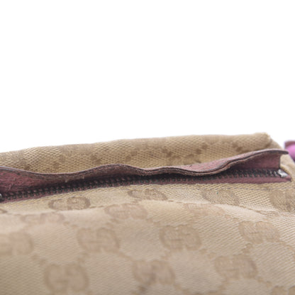 Gucci GG Monogram Web Double Pocket Belt Bag Pink 15 of 19