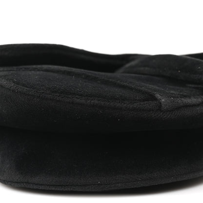 Christian Dior Velvet Crystal Mini Saddle Bag Black 9 of 10