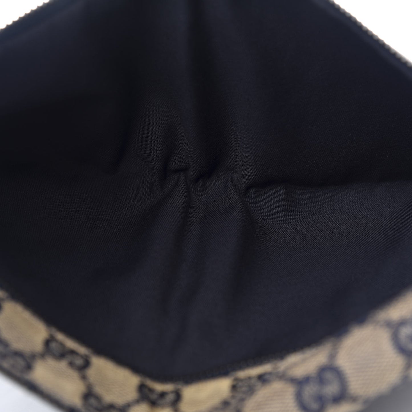 GG Monogram Web Double Pocket Belt Bag Navy