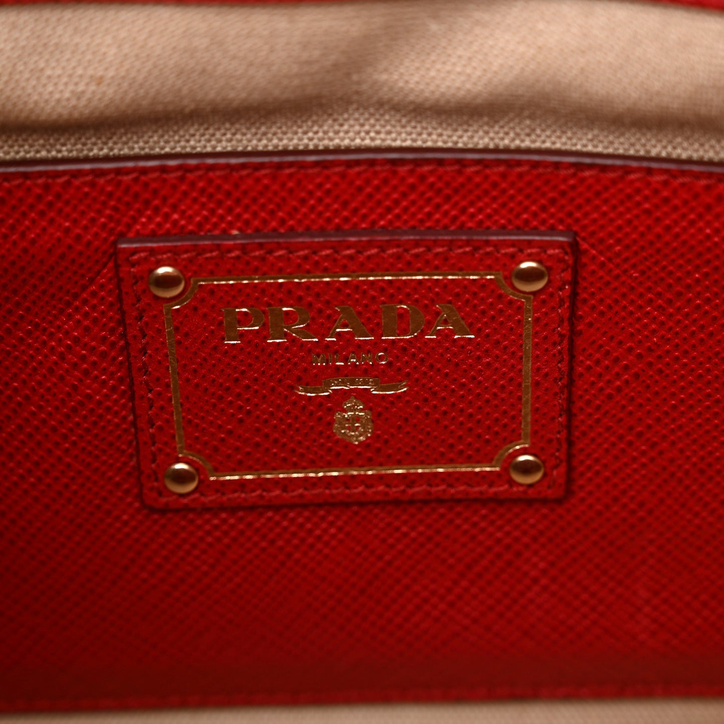 Canapa Saffiano Cuir Tote Corda Fuoco