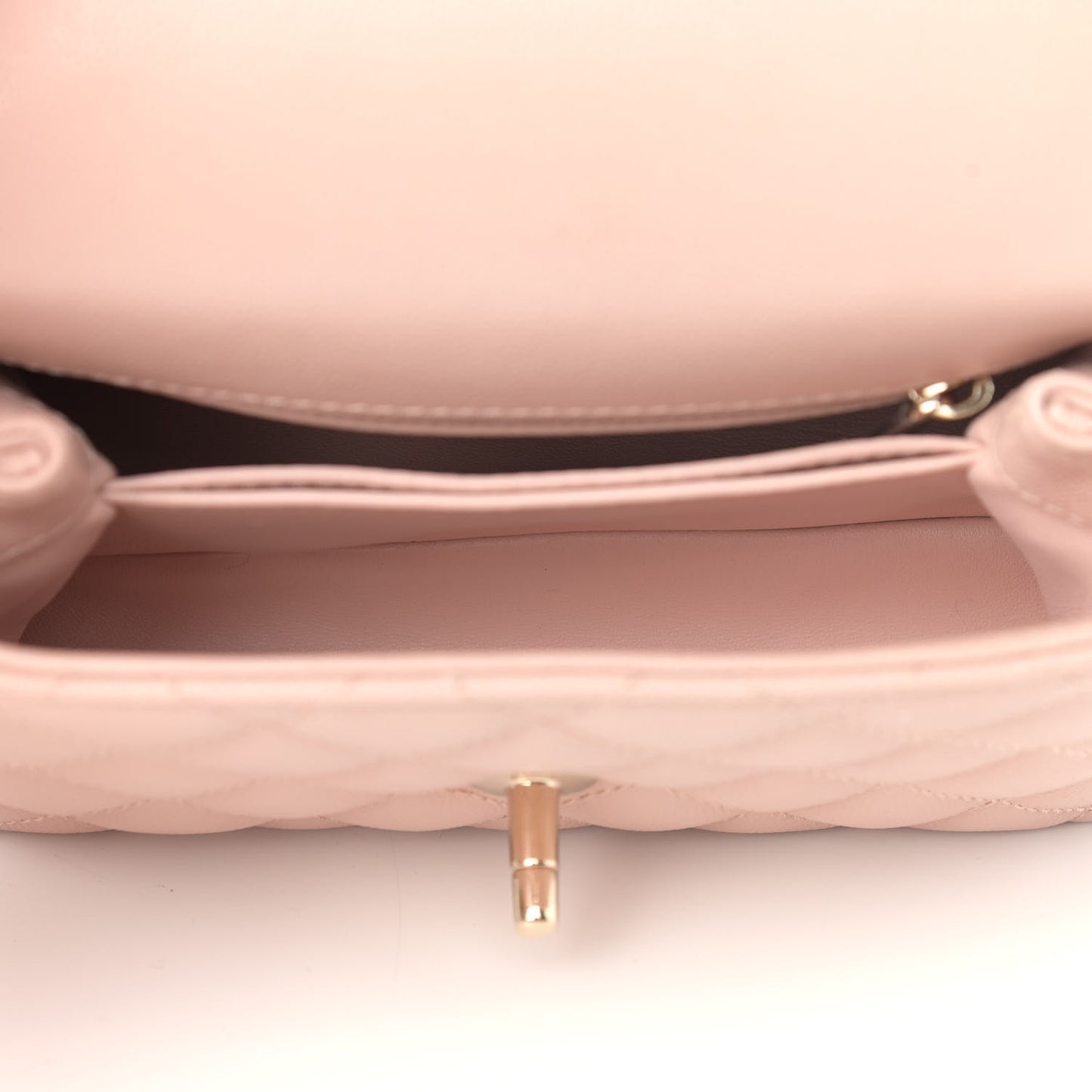 Caviar Quilted Extra Mini Coco Handle Flap Light Pink