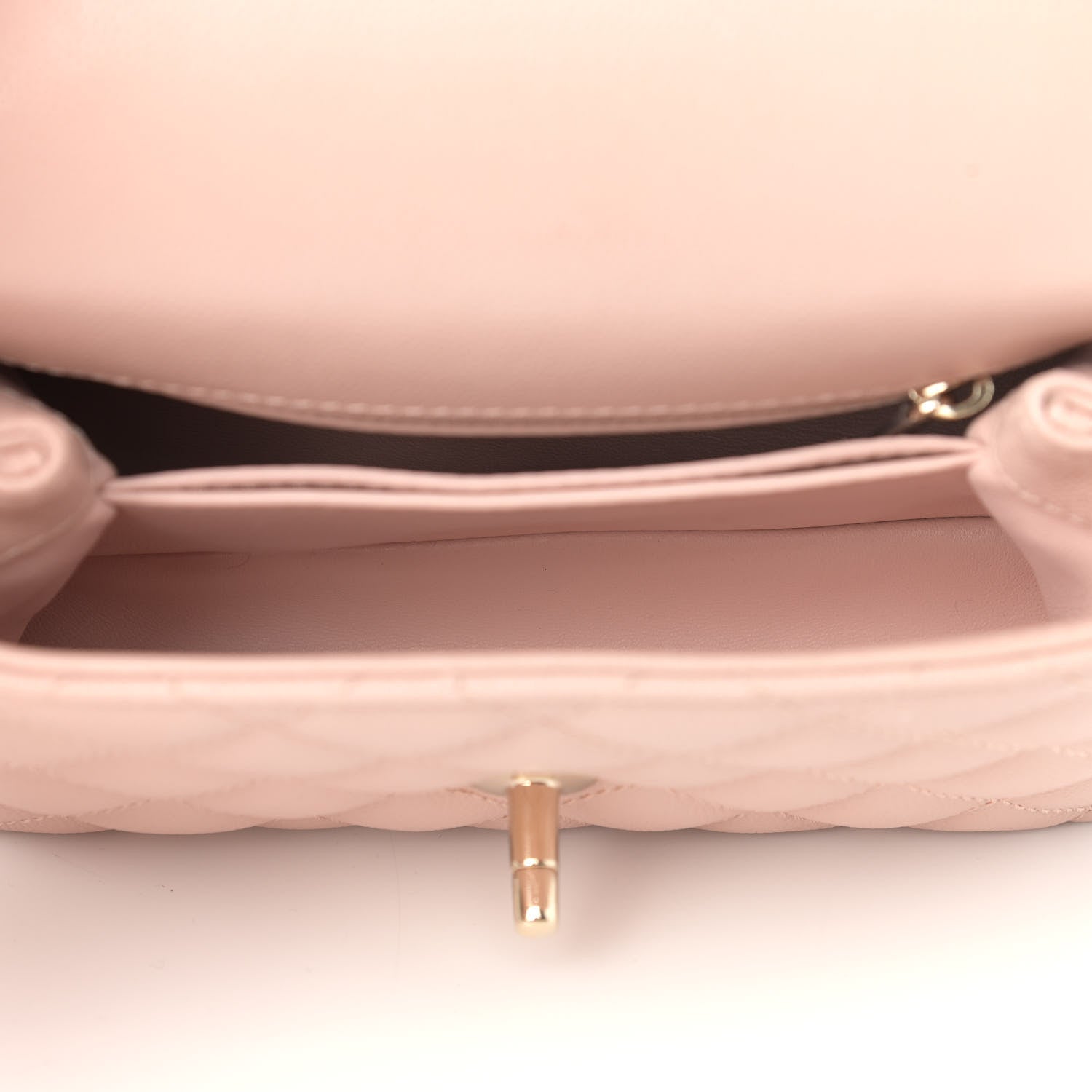 Chanel Caviar Quilted Extra Mini Coco Handle Flap Light Pink 4 of 8
