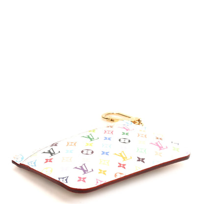 Louis Vuitton Monogram Multicolor Key Pouch White Litchi 4 of 7